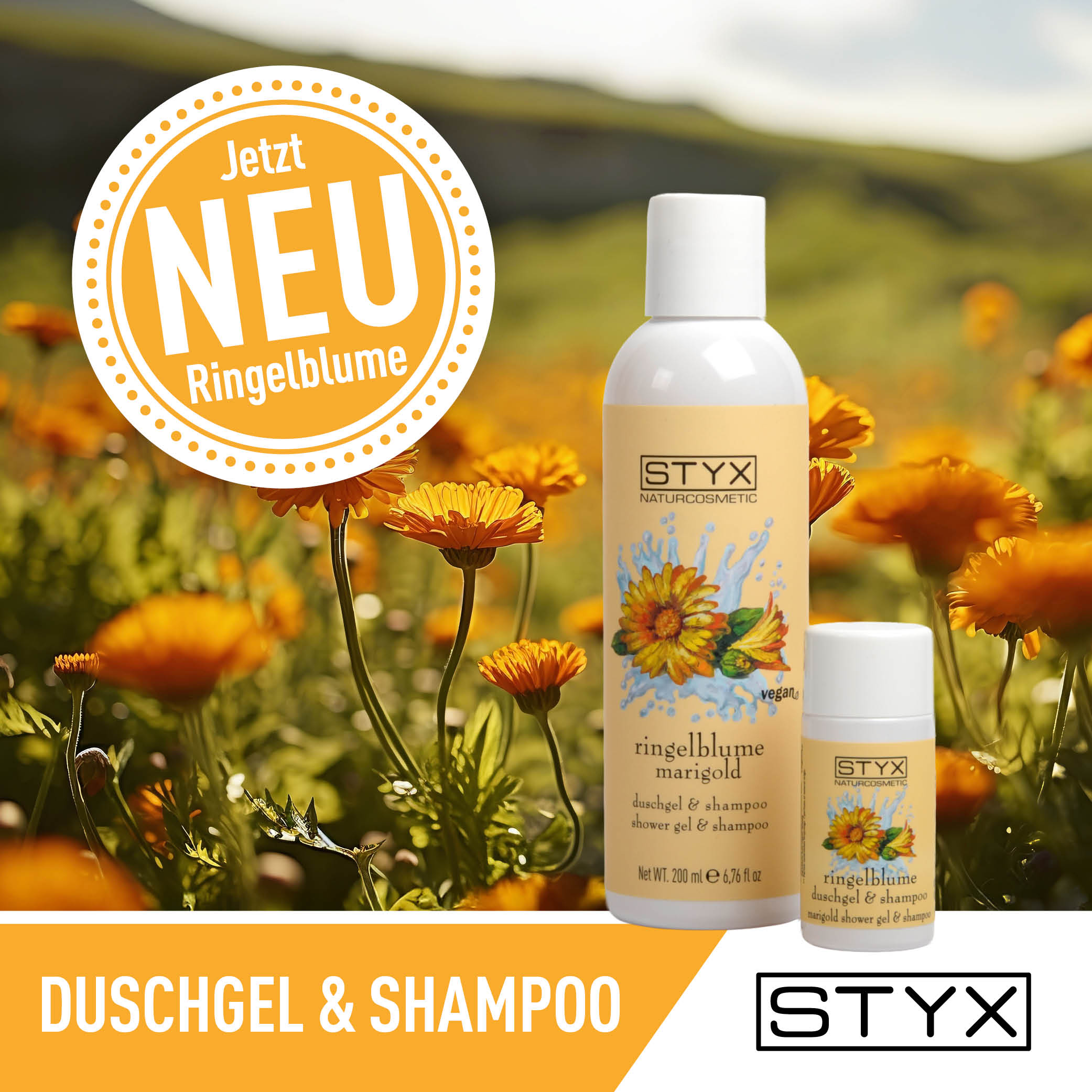 STYX Ringelblume Duschgel und Shampoo